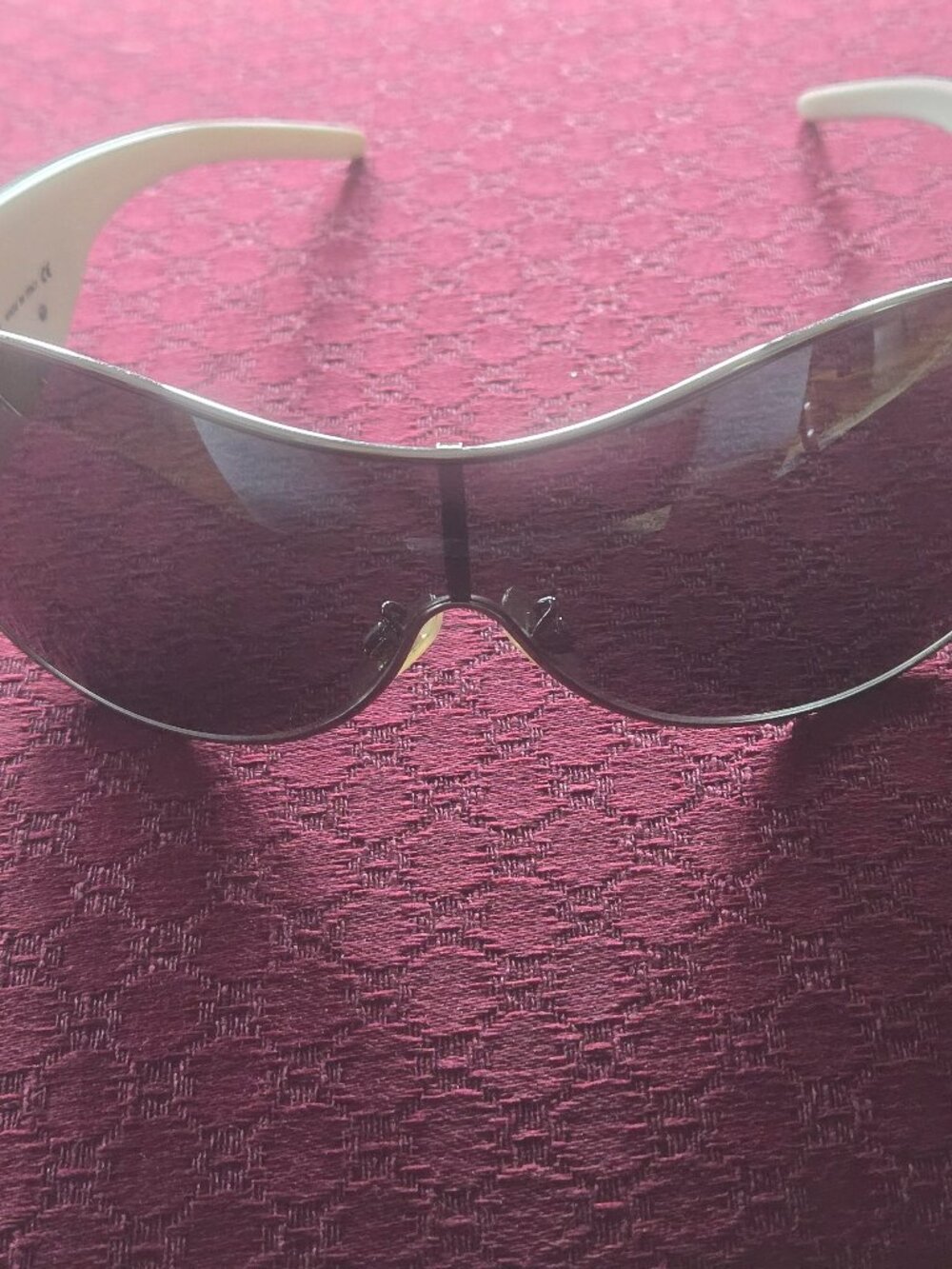 Dolce & Gabbano White Aviator Style Sunglasses